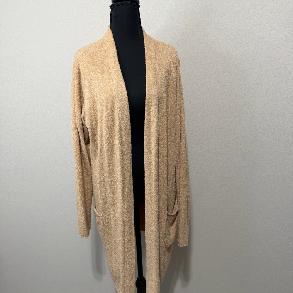 Barefoot Dreams BeigeOpen-Front Cardigan